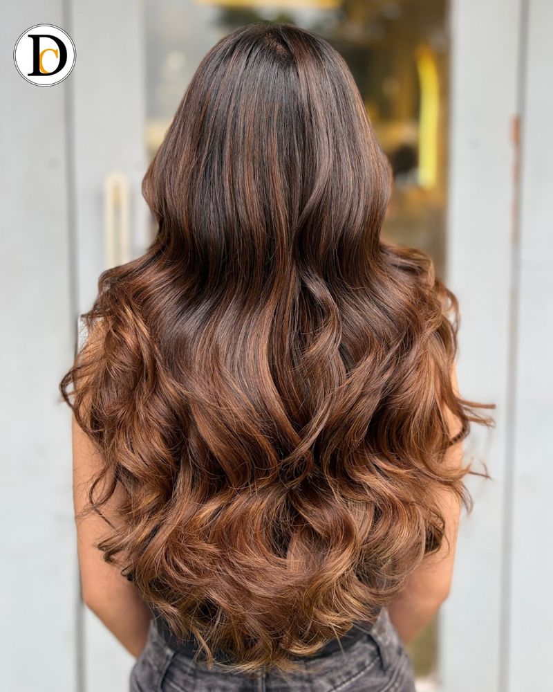 12. Rich Chocolate and Caramel Waves