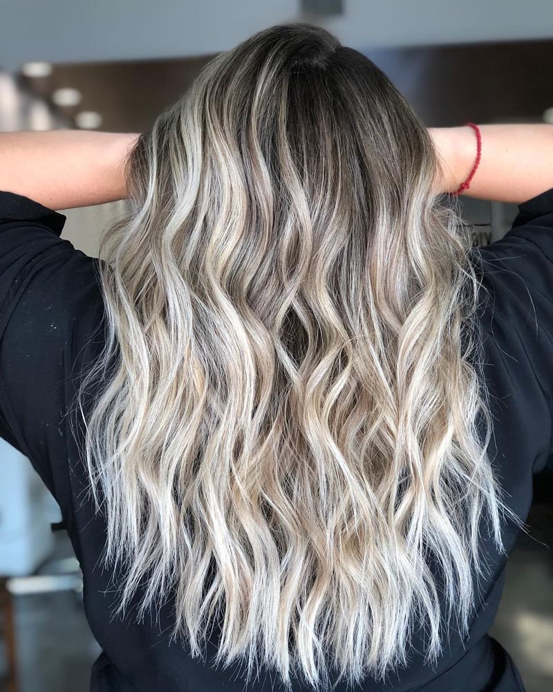 12. Root-Smudged Opal Balayage