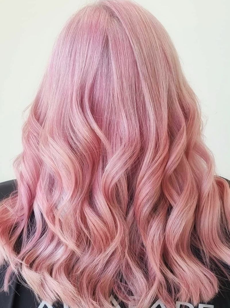 24. Rosy Champagne Waves