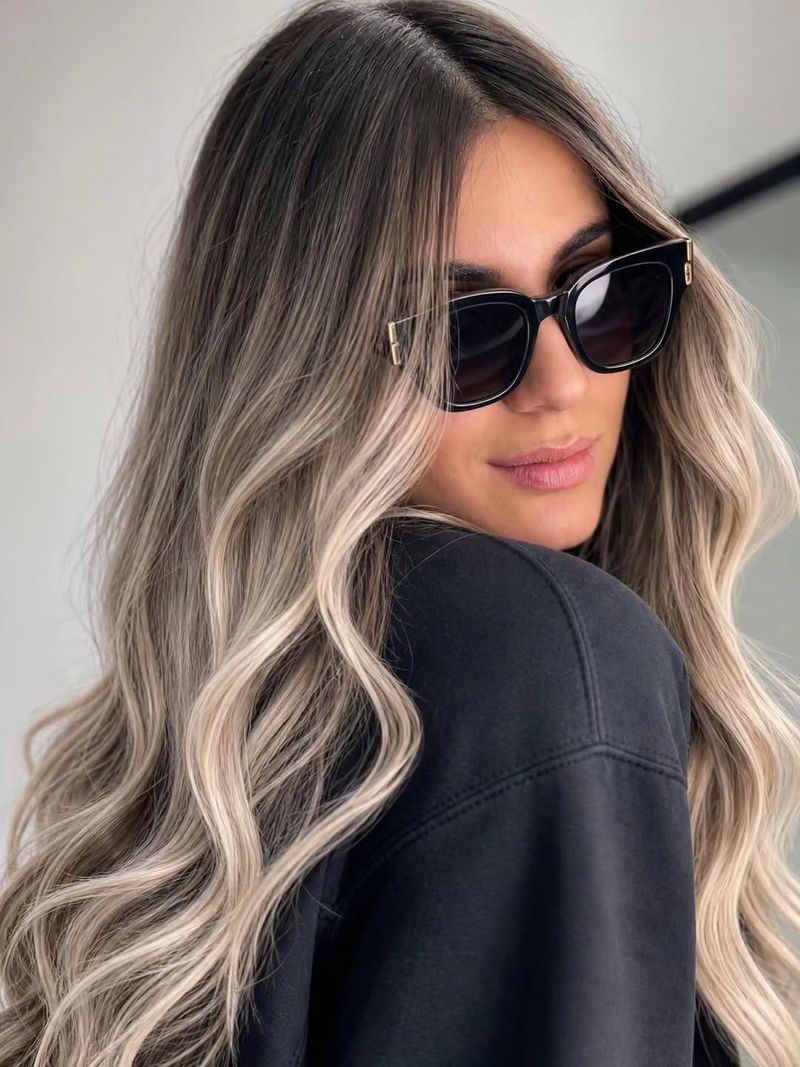 20. Shadow Root Ash Blonde Waves