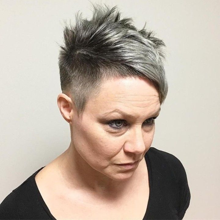 20. Silver Spiked Undercut