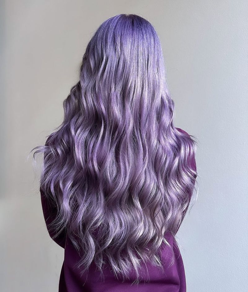 32. Silvery Lavender Waves