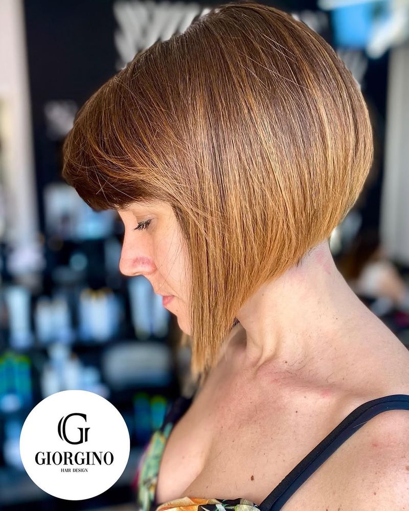 15. Sleek Honey Brown Angle with Rounded Crown