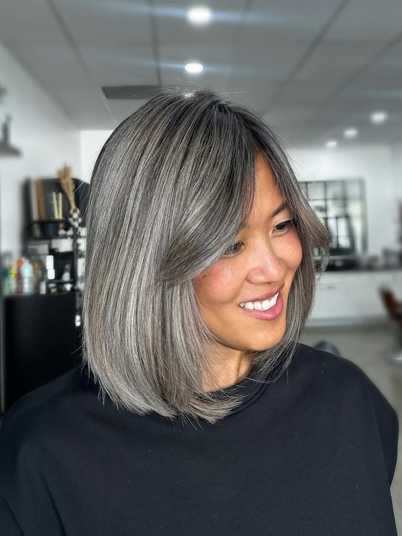 54 Gray Blending Hair Ideas to Rock Your Natural Silver