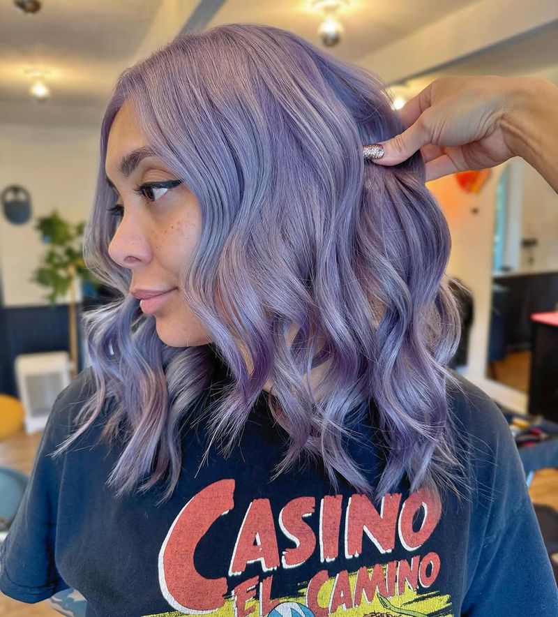 31. Smokey Silver Lilac Waves