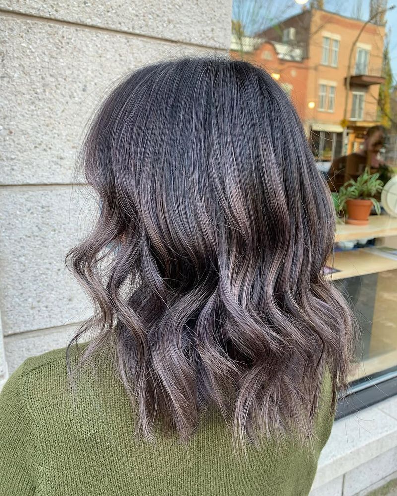 5. Smoky Ash Balayage Lob