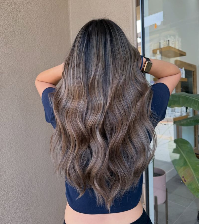 32. Smoky Dimensional Balayage Waves