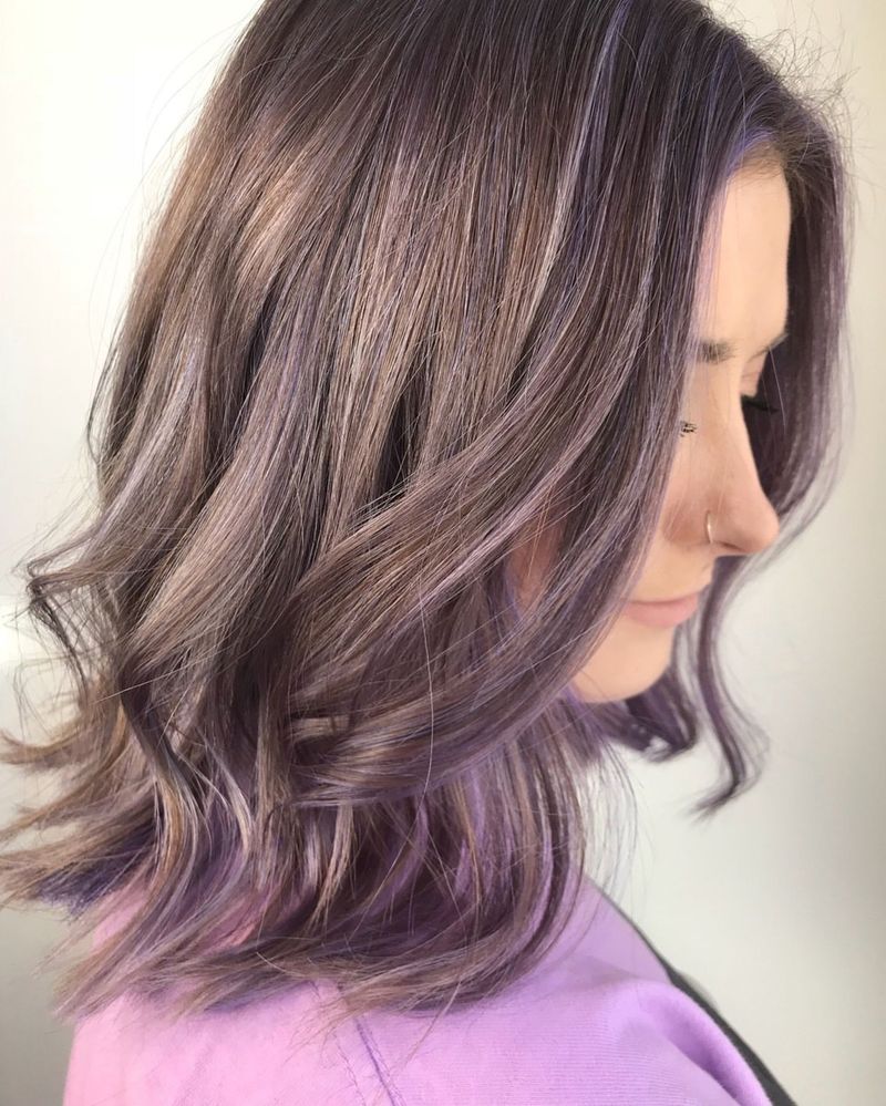 17. Smoky Lavender Balayage