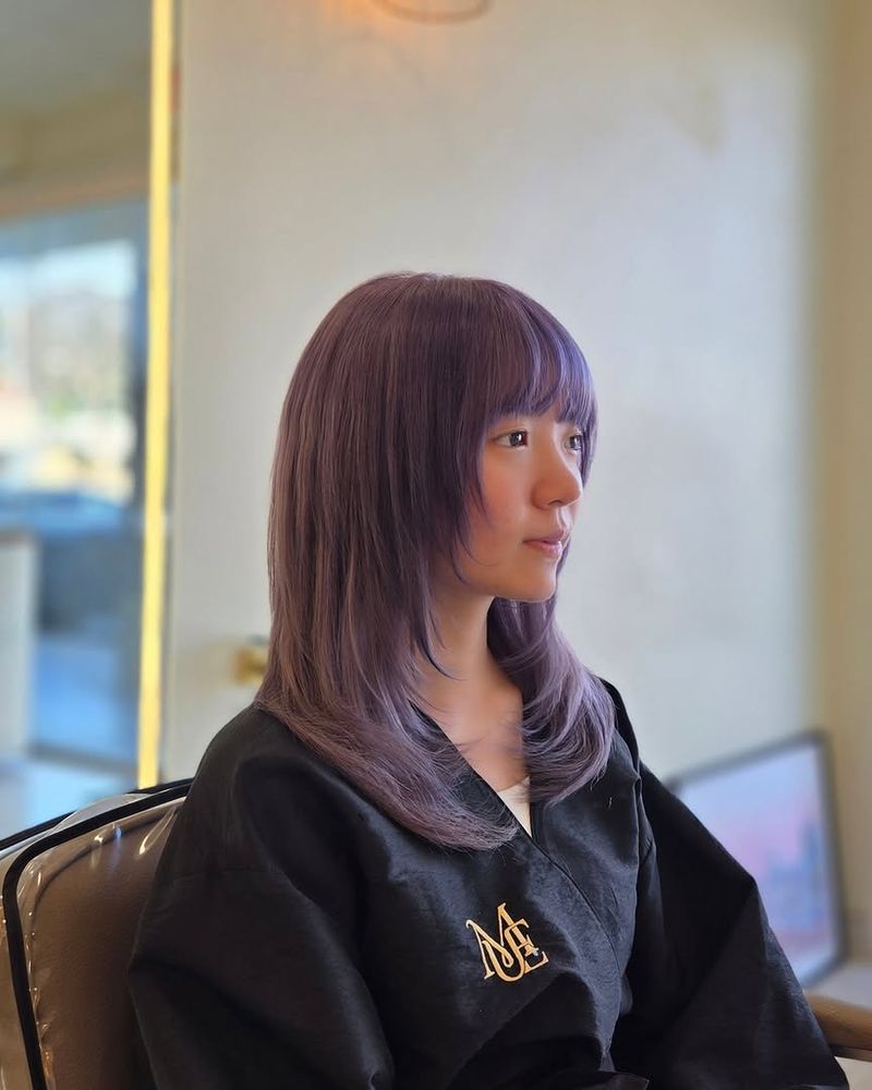 21. Smoky Lavender Layered Cut