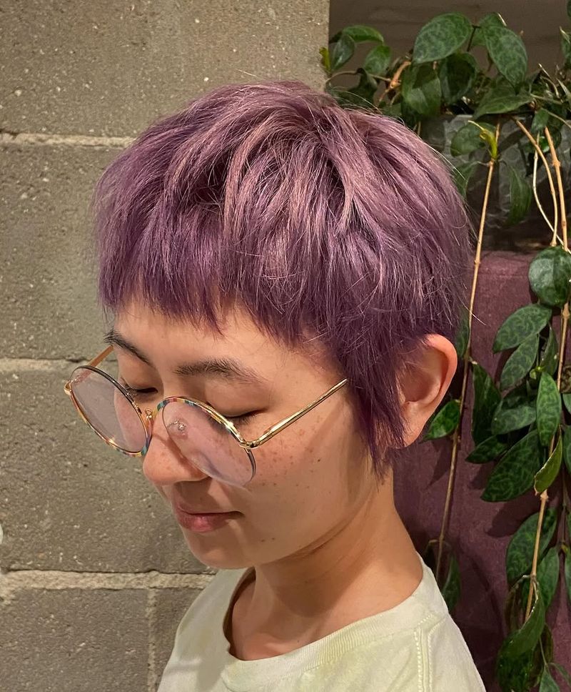 44. Smoky Lavender Textured Crop