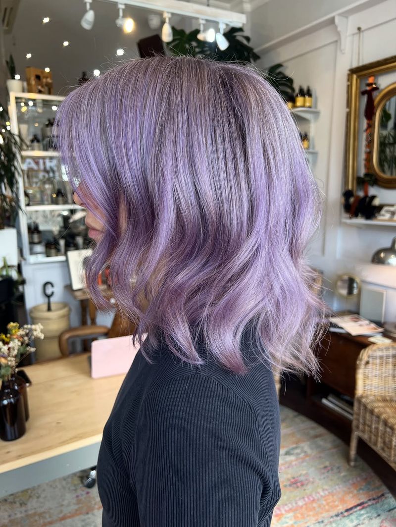 8. Smoky Lilac Soft Waves