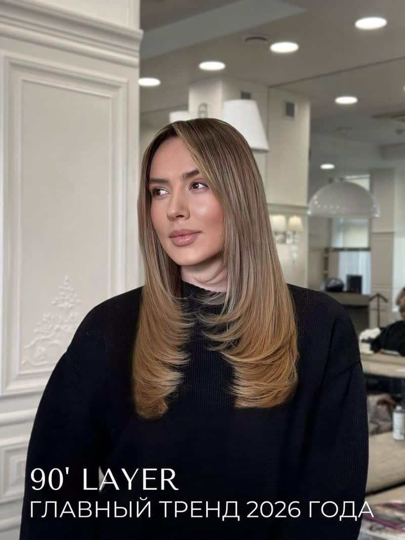 37. Soft Amber Blowout Layers