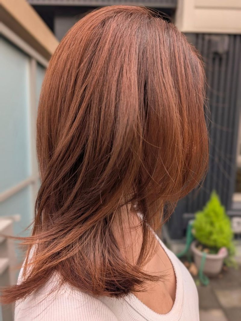 13. Soft Auburn Layers