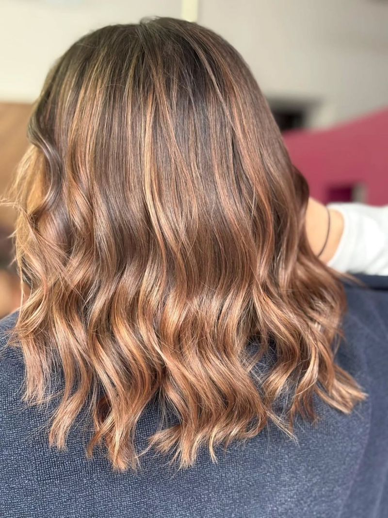 9. Soft Bronde Balayage Waves