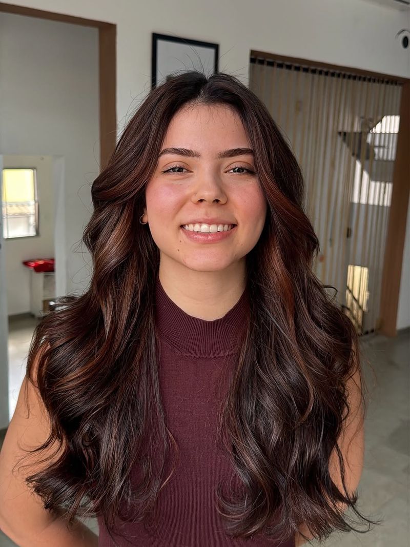 34. Soft Burgundy Waves