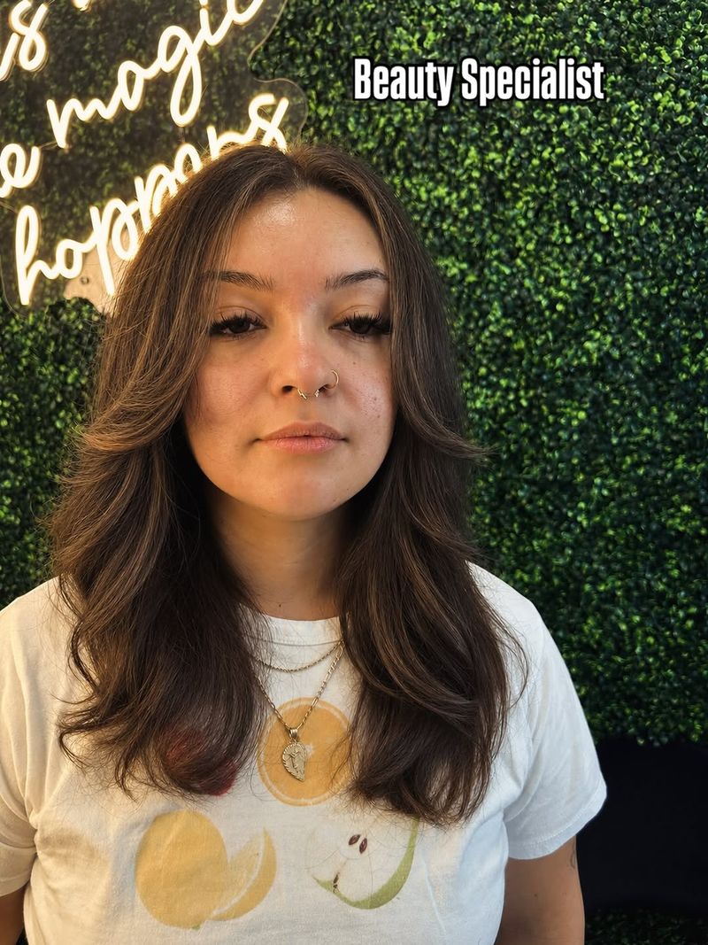 36. Soft Chestnut Blowout Layers