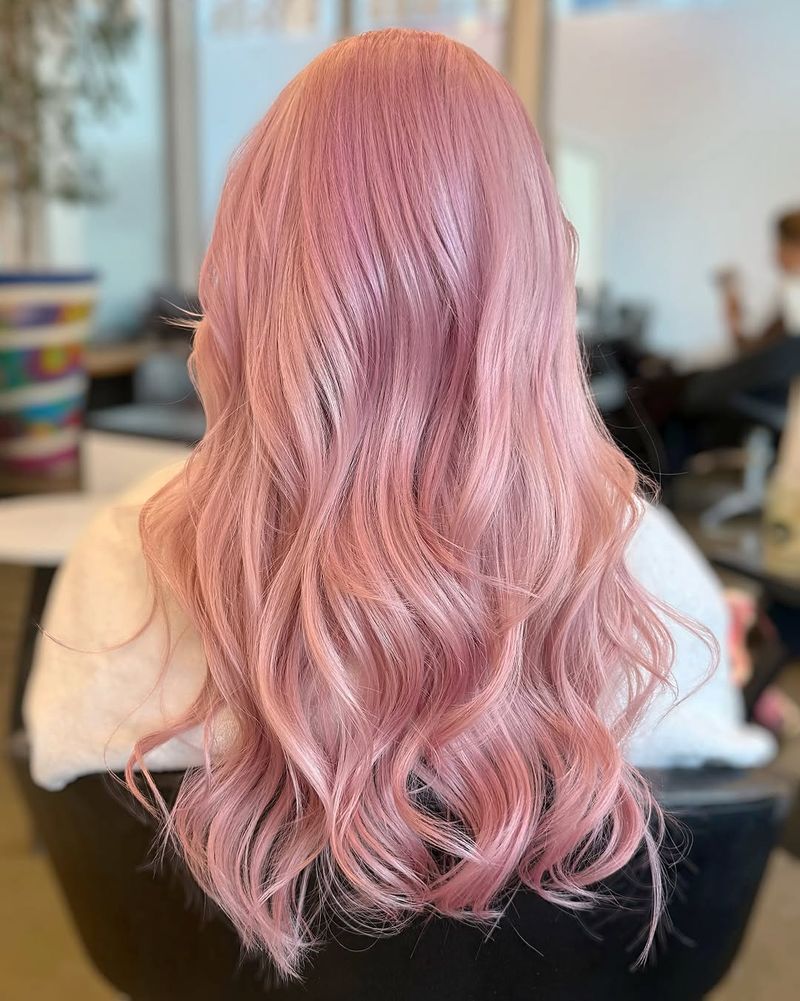 26. Soft Pastel Pink Waves