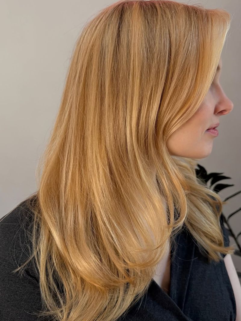 39. Soft Peach Layered Blowout