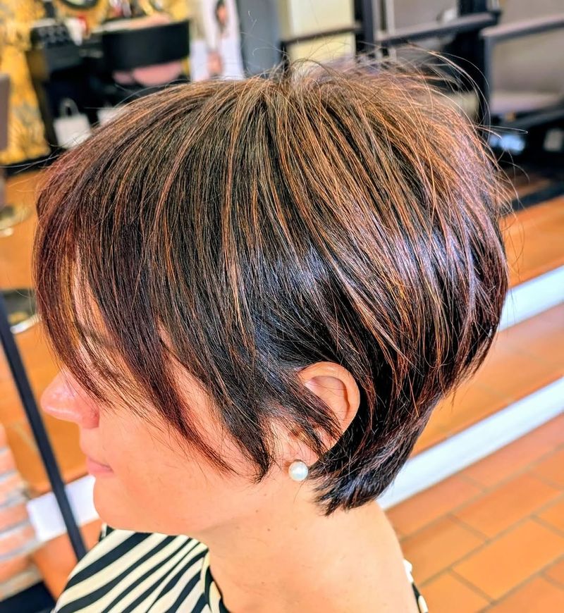 4. Stacked Copper-Kissed Crop