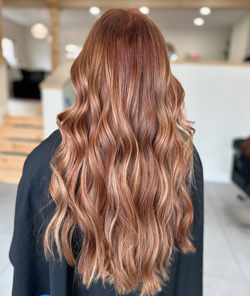 6. Strawberry Copper Cascading Waves