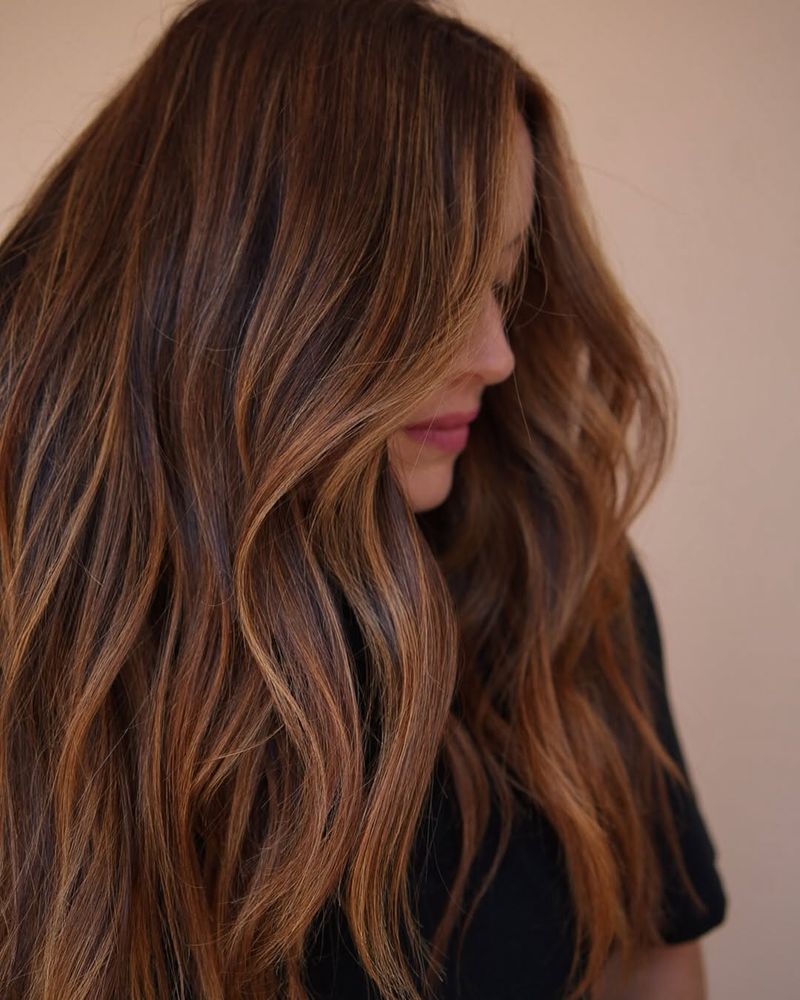 54. Sun-Kissed Auburn Waves