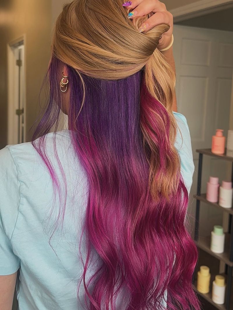 48. Sunset Gradient Violet and Magenta Underlights
