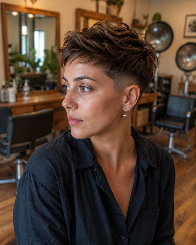 16. Tapered Undercut Pixie