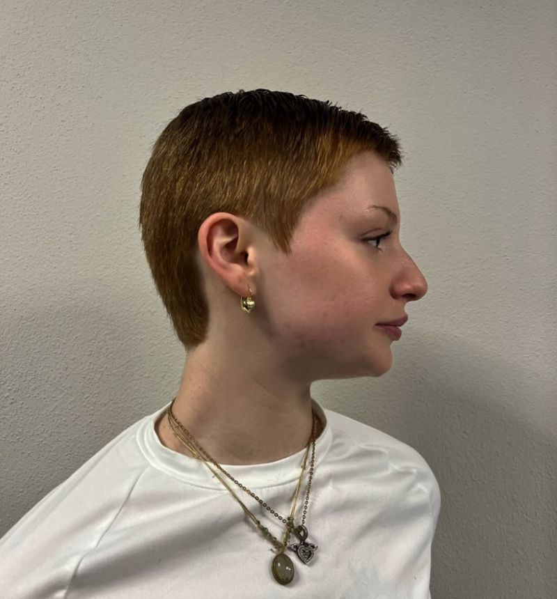 5. Textured Auburn Crop