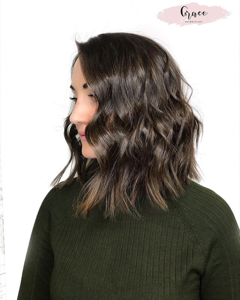 45. Textured Chestnut Waves