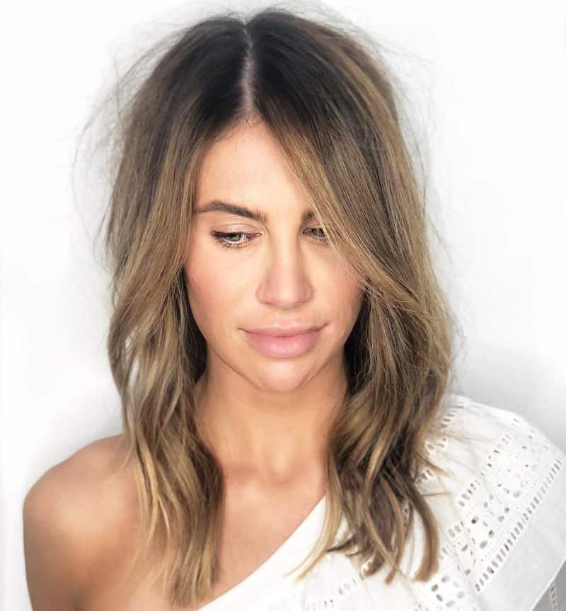 20. Tousled Ash Brown Lob
