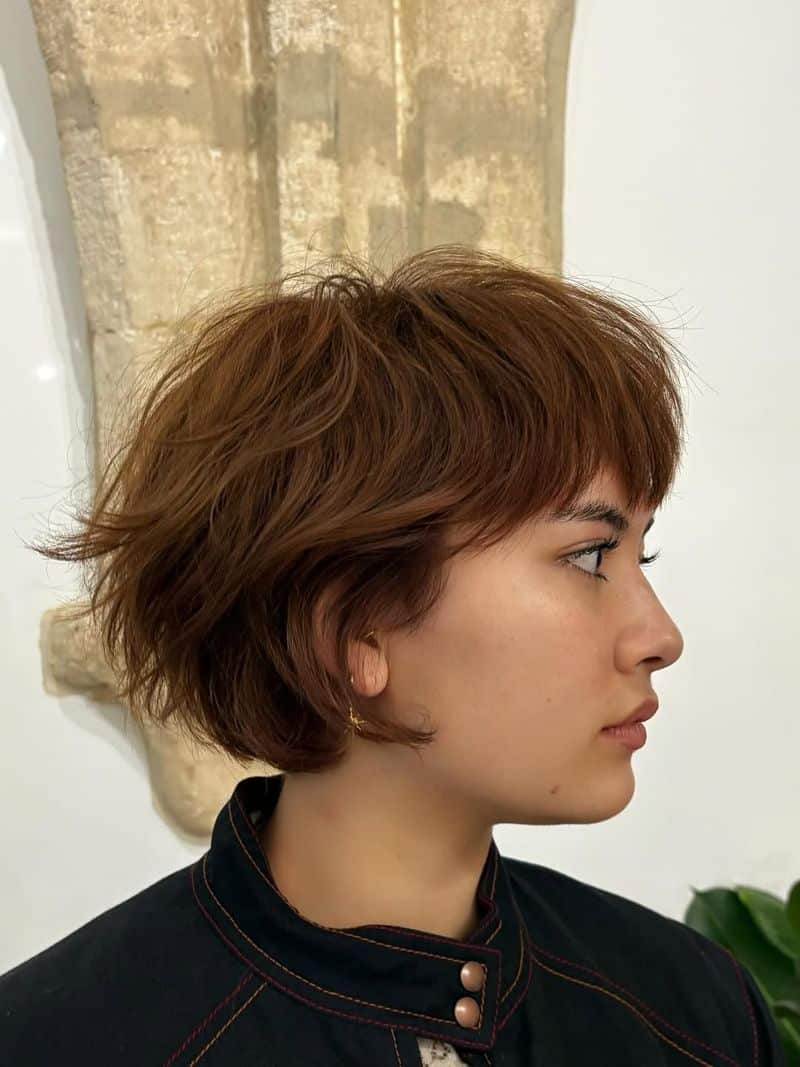 4. Tousled Auburn Shaggy Crop