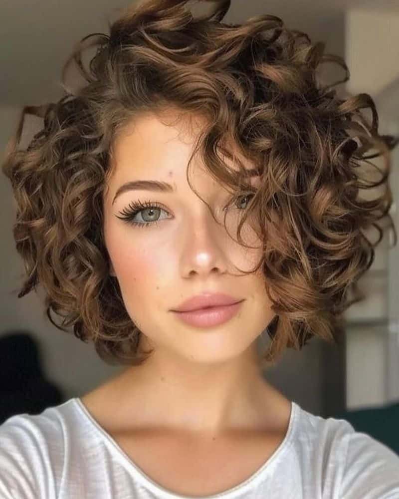 56. Tousled Caramel Curls