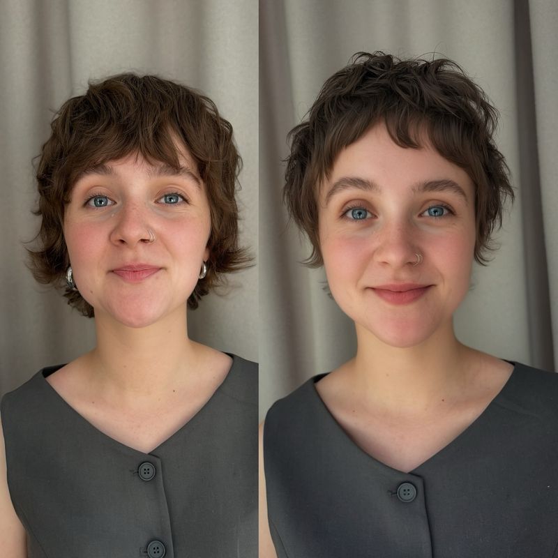 29. Tousled Mushroom Pixie with Micro Fringe