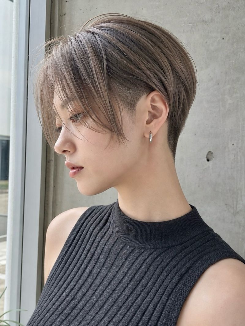 64. Undercut Ash Brown Crop