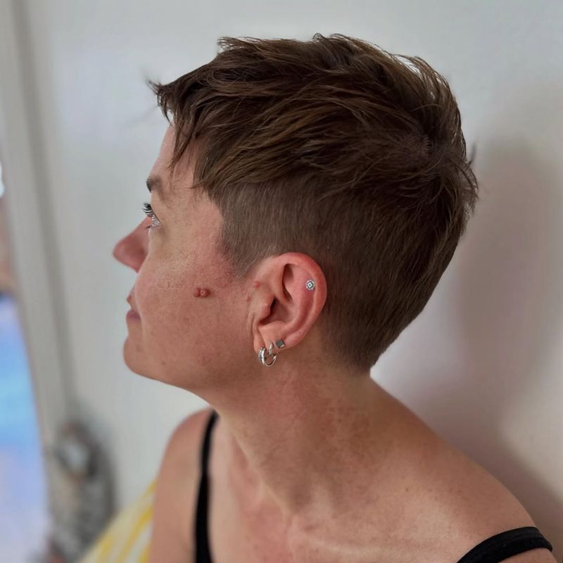 34. Undercut Pixie with Tousled Top
