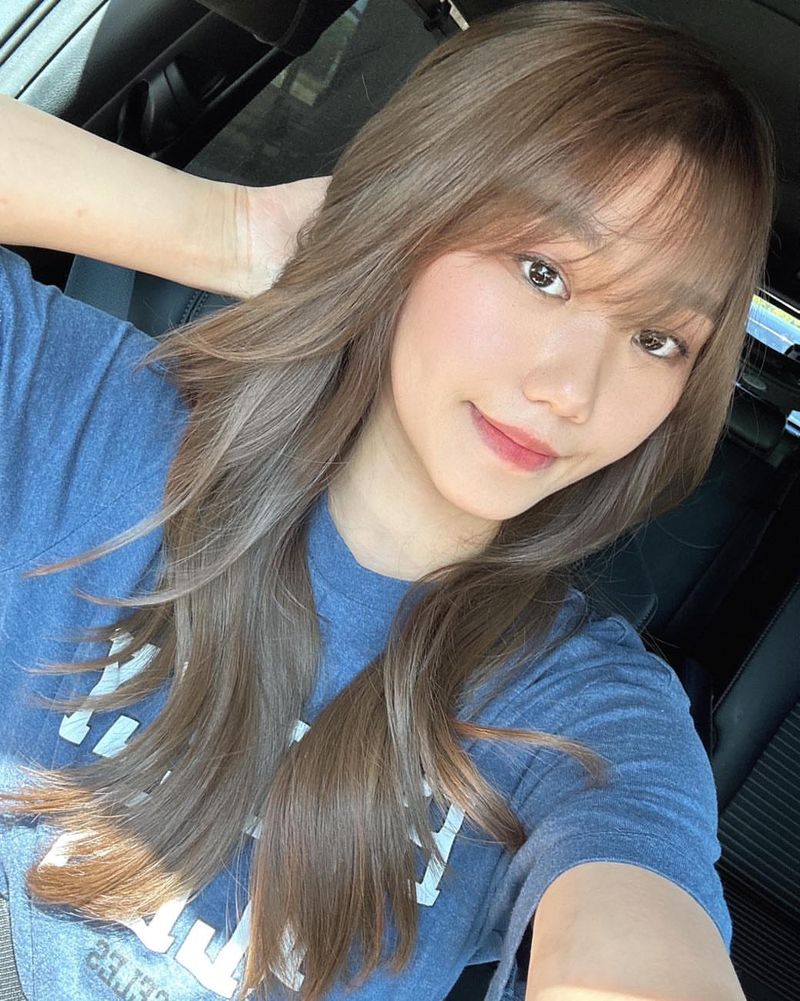 4. Vanilla Chai Layers with Wispy Bangs