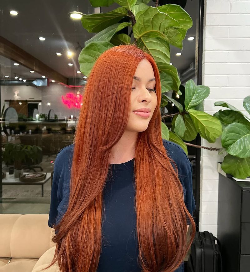 29. Vibrant Pumpkin Spice Long Layers