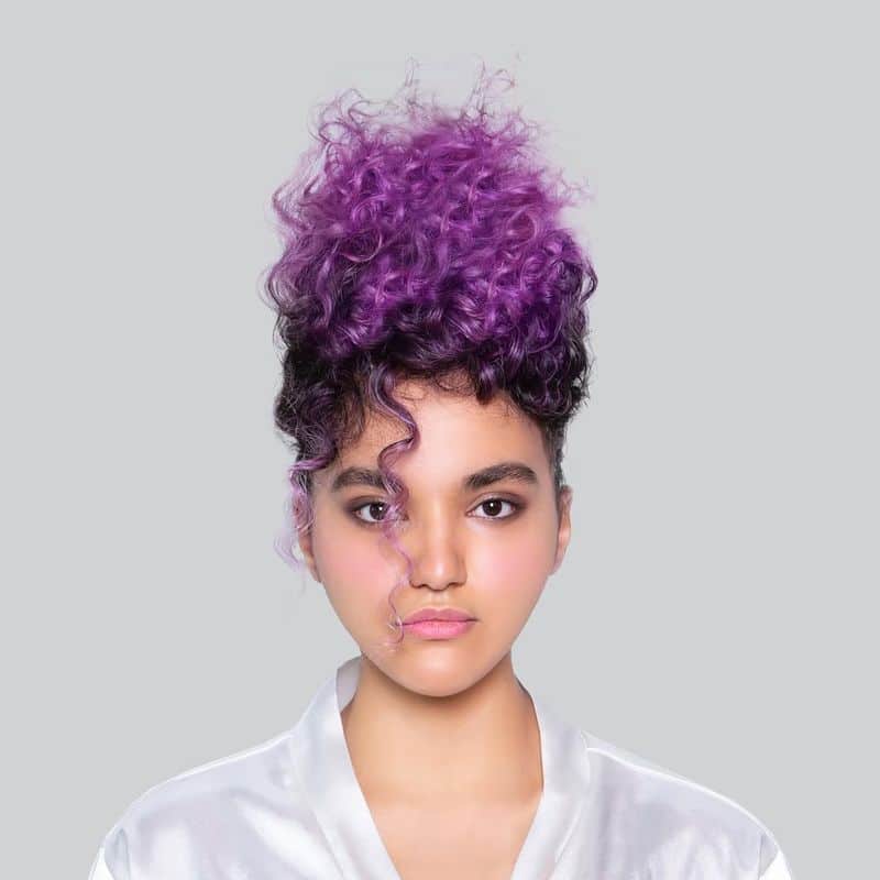 34. Violet Halo High Puff