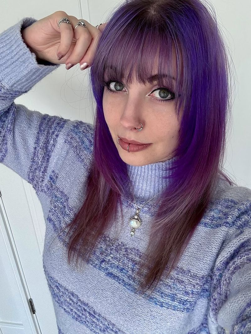33. Violet Hime Cut with Wispy Bangs