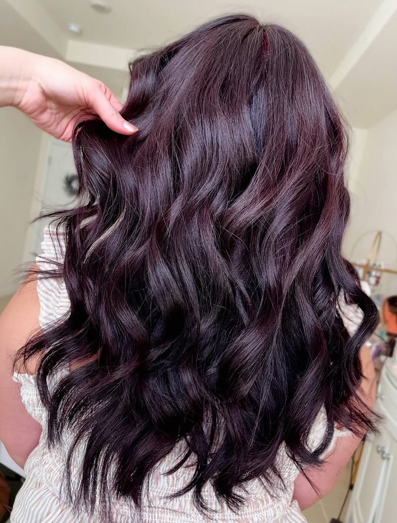33. Violet-Tinted Deep Plum Waves