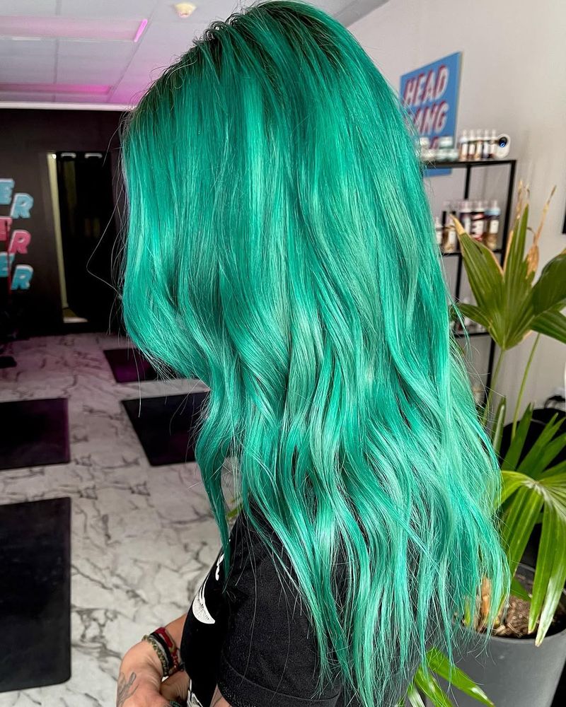 12. Vivid Seafoam Waves