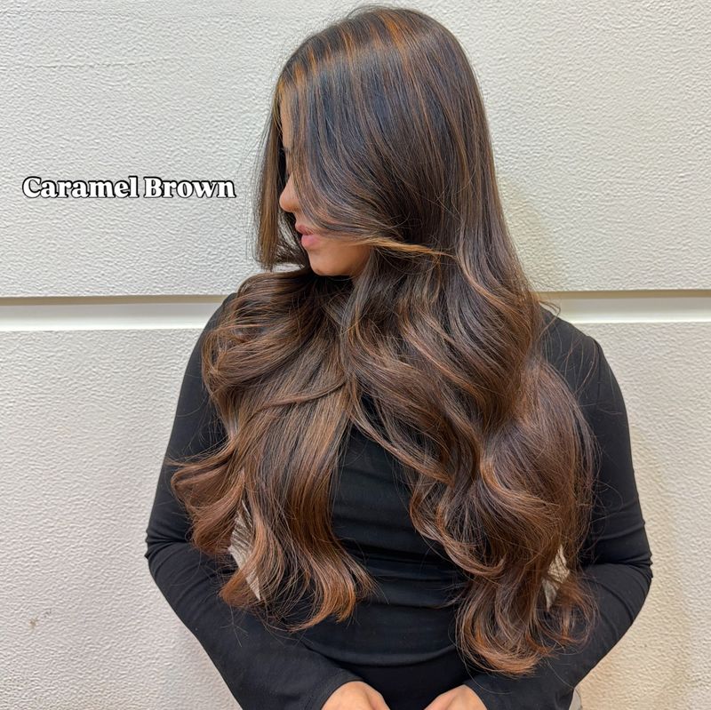 8. Warm Caramel Ribbon Highlights
