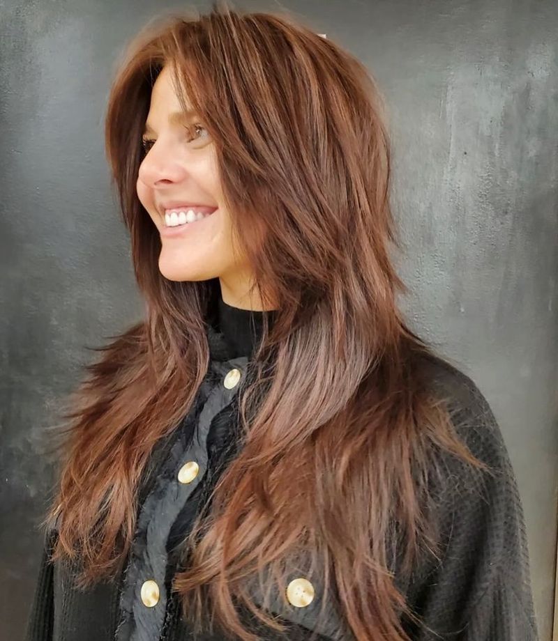 21. Warm Chestnut Feathered Shag