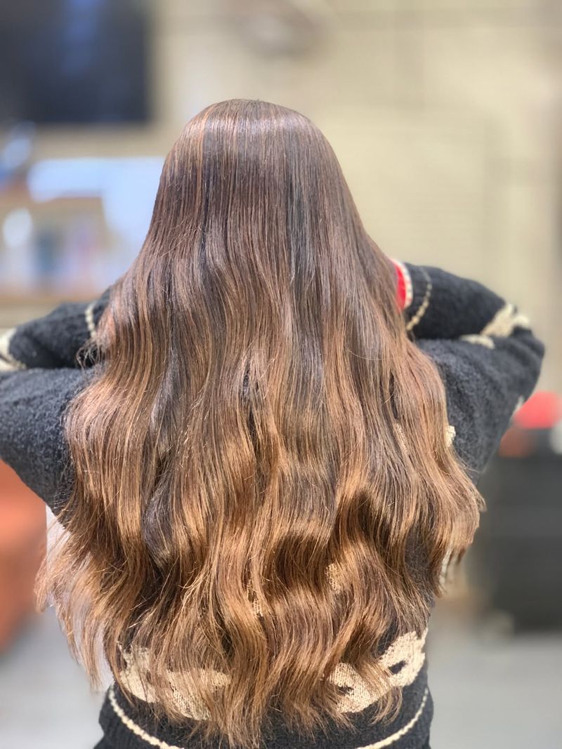 3. Warm Chestnut Waves