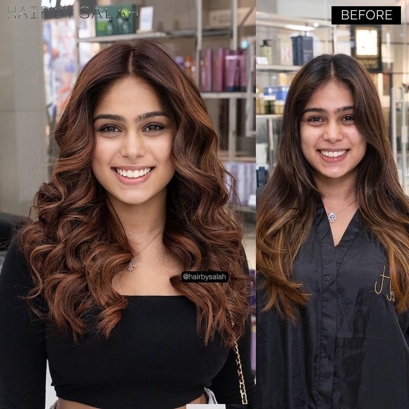 22. Warm Copper Brown Waves