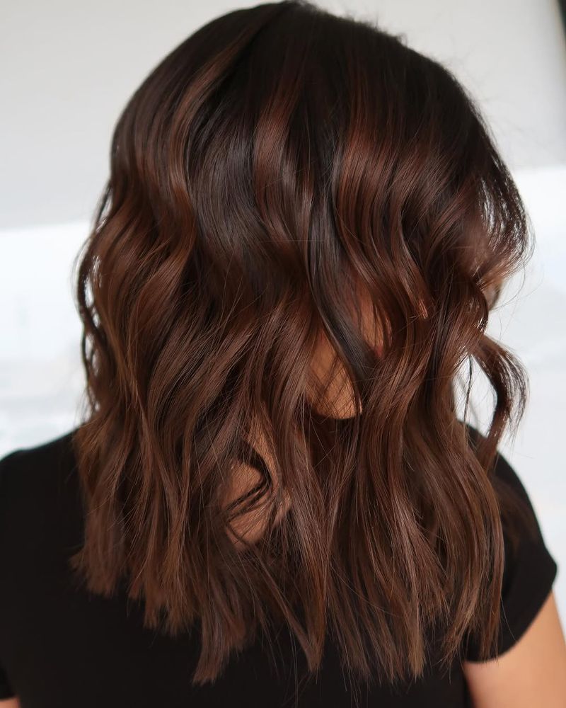 42. Warm Mahogany Waves